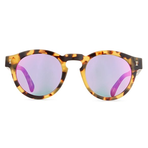 Illesteva Leonard Round Acetate Sunglasses main image 5